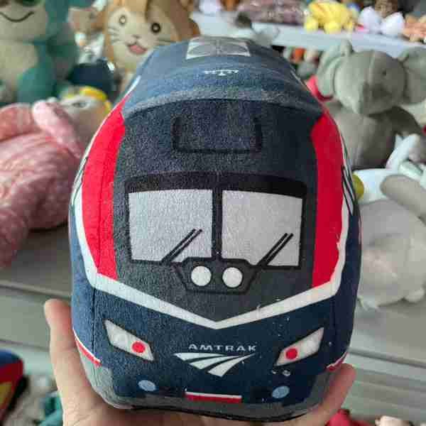 Custom bus plush toy